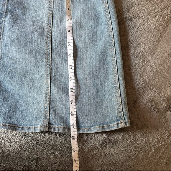 Y2K Mossimo A-Line Jean Skirt‎ Women's Size 16 Button Down - Picture 6 of 6